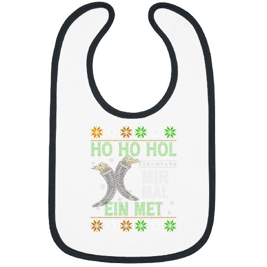 Discover Funny Ho Ho Hol Mir Mal Ein MET Ugly Viking Sweater Bibs
