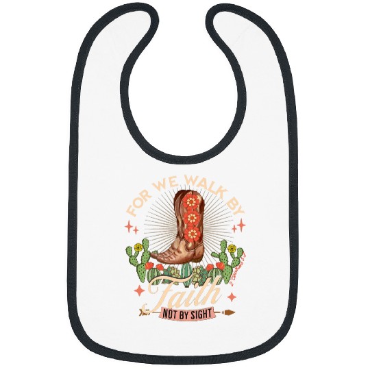 For We Walk By Faith Not By Sight s Christian Rodeo Bibs