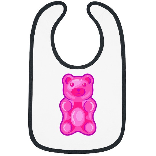 Bear Pet Pink Gummy Bear Candy Bibs