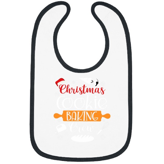Christmas Cookie Baking Crew Baker Pastry Chef Kids Xmas Bibs