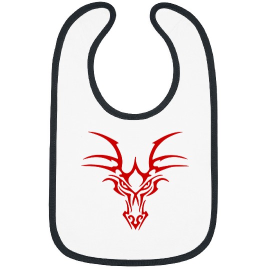 Discover Dragon tattoo with classic fantasy design for fantasy fans Bibs