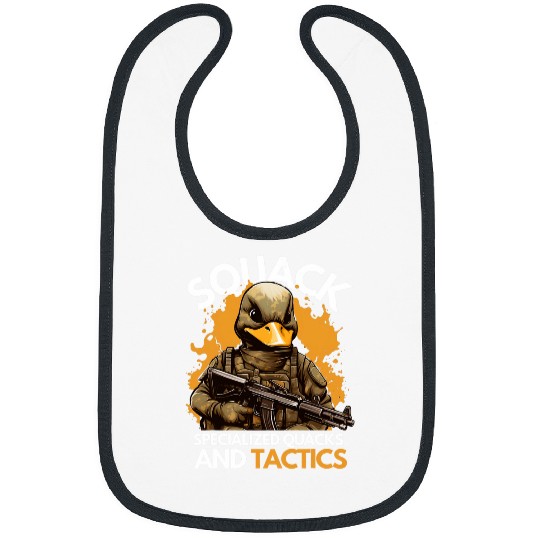 Duck Pet Squack Specialized Quacks and Tactics Funny Duck SWAT Cop 1 Bibs
