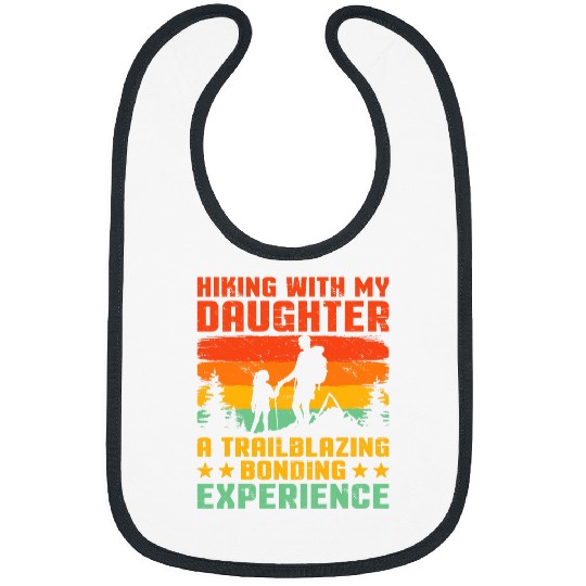 Dad And Daughter WIlderness Explorer Camping Adventure 1 Bibs