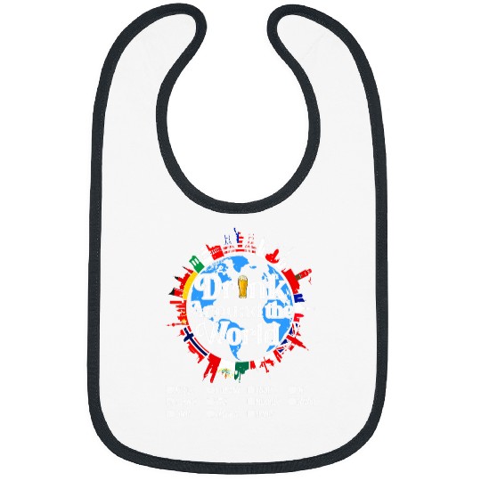 Beer Fun Vacation Drinking Countries International National Beer Day Bibs
