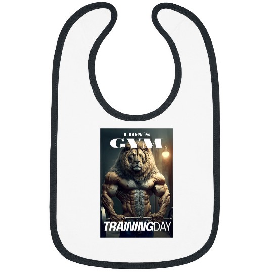 Lion Pet Training Day Lion Gym Fitness Gym Bodybuilder Training Bibs