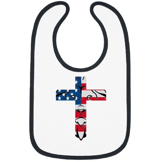 Lion Pet Conservative Party American Flag Lion Religious US Bibs