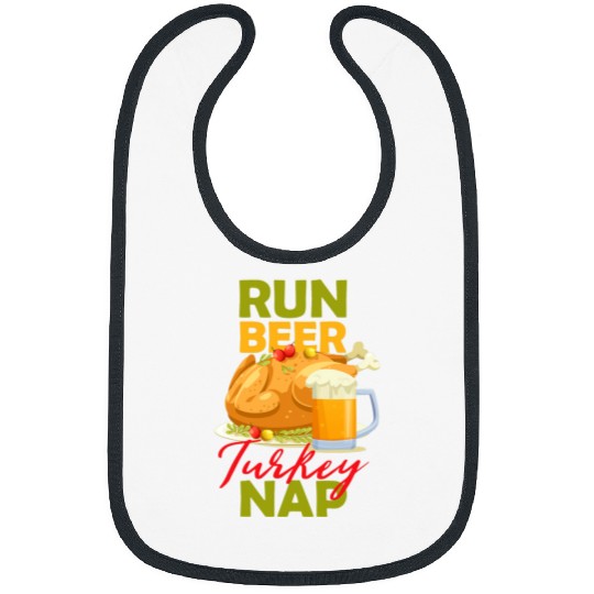 Beer Fun Run Beer Turkey Nap or Thanksgiving Running or Turkey Trot Bibs