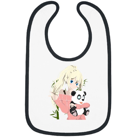 Panda Pet Anime Otaku Girl Pandas Kawaii Japanese Sad Anime Girl Panda Bibs