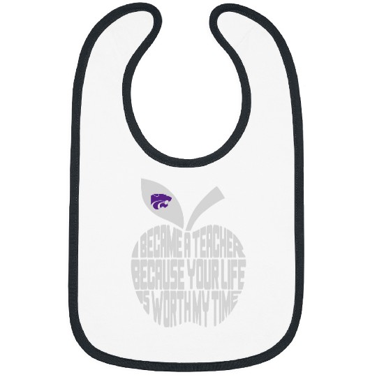 Kansas State Wildcats Teacher I Became a Teacher Bibs