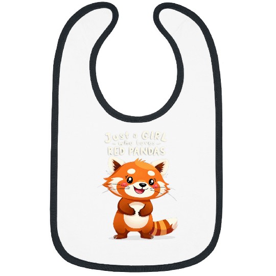 Panda Pet Just A Girl Who Loves Red Pandas International Red Panda Day Bibs