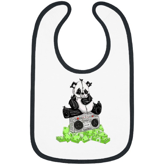 Panda Pet Money by San Francisco Street Artist Zamiro Bibs