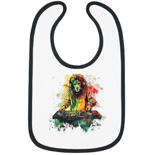Lion Pet Rasta Reggae Music Headphones Jamaican Pride Lion Of Judah 4 Bibs