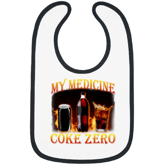 Funny My medicines Diet Coke Zero Drink Fitness Lose Weight Bibs