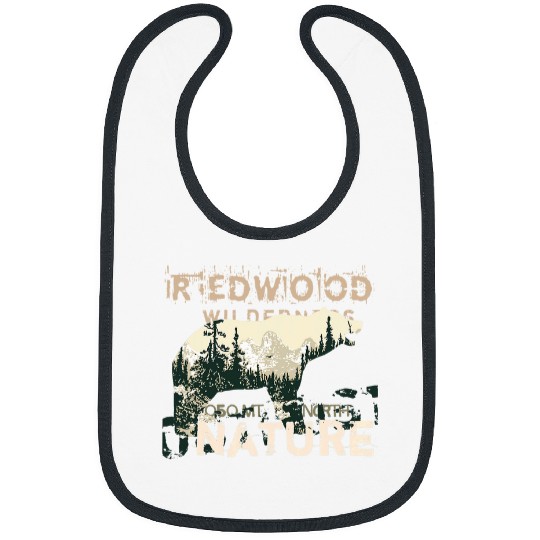 Bear Pet Redwood californias Big Sur Wilderness Bear National Park Men Bibs