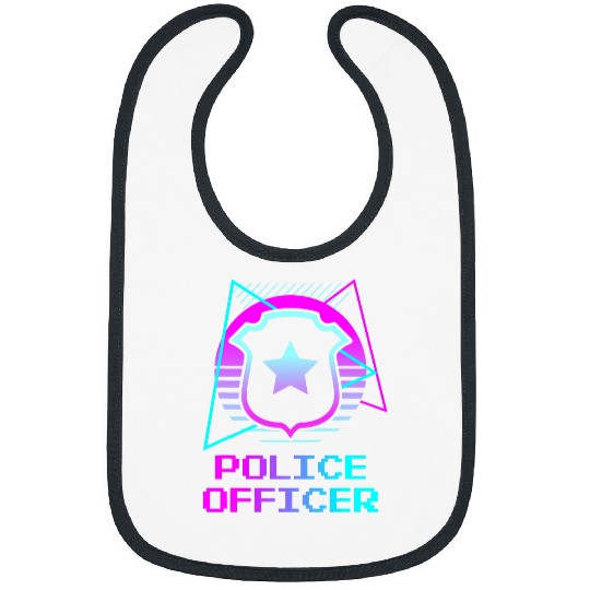 Police Job Retro Police Officer Law Enforcement 8 Bibs