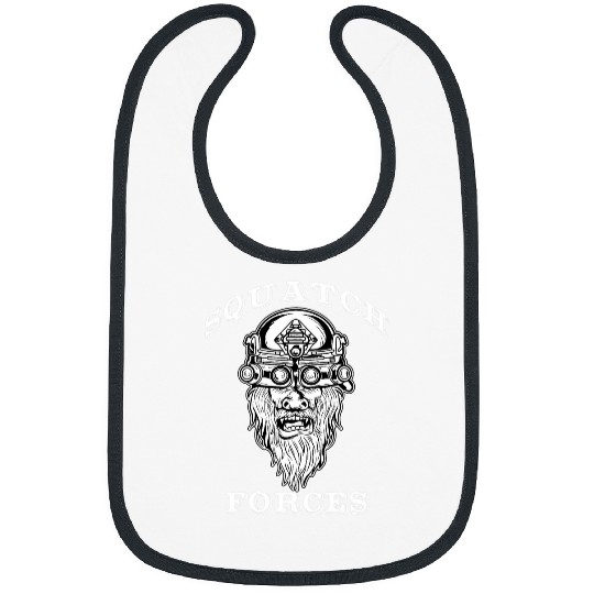 Funny Sasquatch Hide Seek Champ Special Forces Bibs