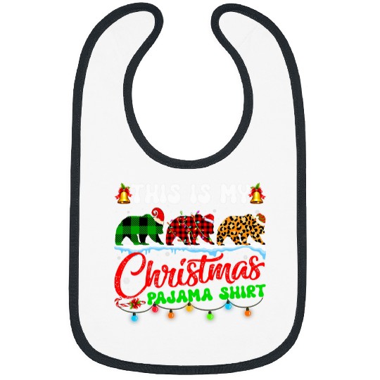 Discover Panda Pet This Is My Christmas Pajama xmass Santa Hat Bibs