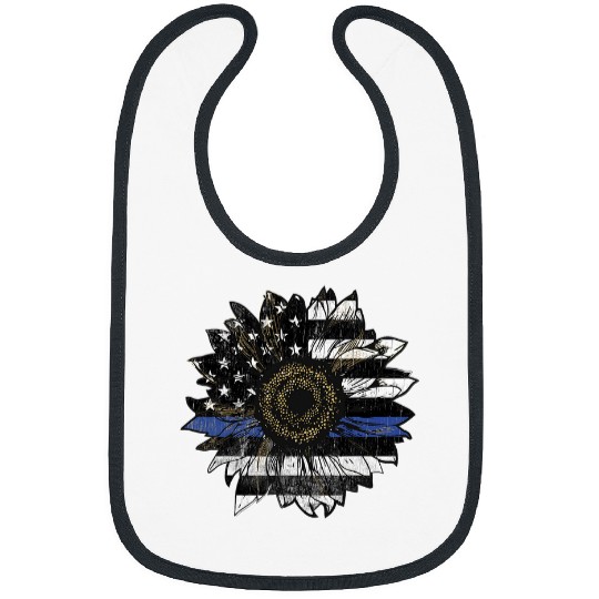 Police Job Blue Line Sunflower Police Sunflower Law Enforcement Bibs