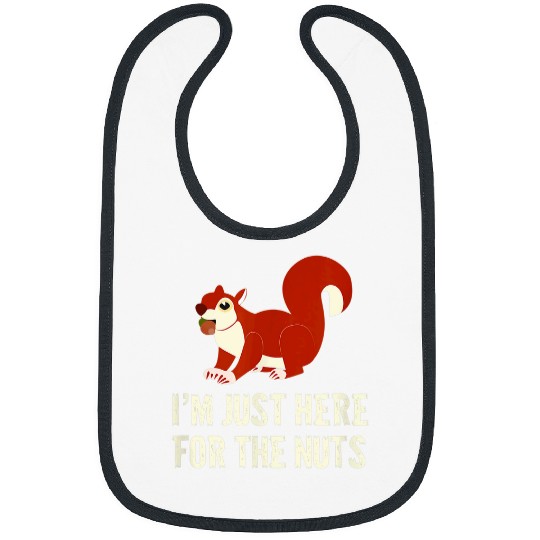 Squirrel Pet Funny Passover Seder Gift Just Here For The Nuts Squirrel Bibs