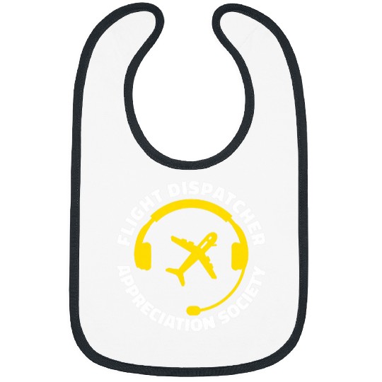 Funny Dispatcher Police Thin Gold Line Flight Dispatcher Bibs
