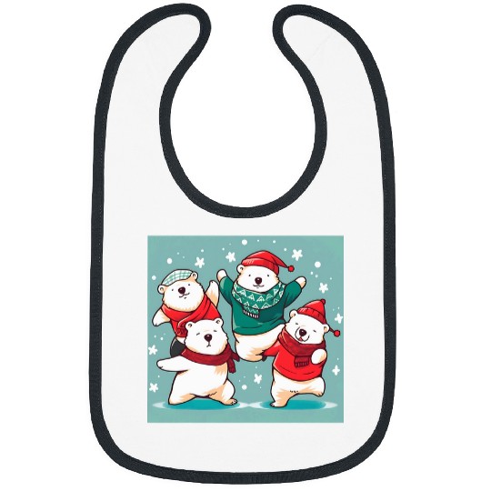 Bear Pet Polar Bear Dance Extravaganza Join the Festivities Bibs
