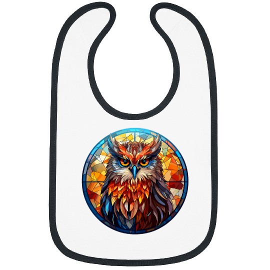 Owl Pet Aesthetic Stained Glass Owl Bibs