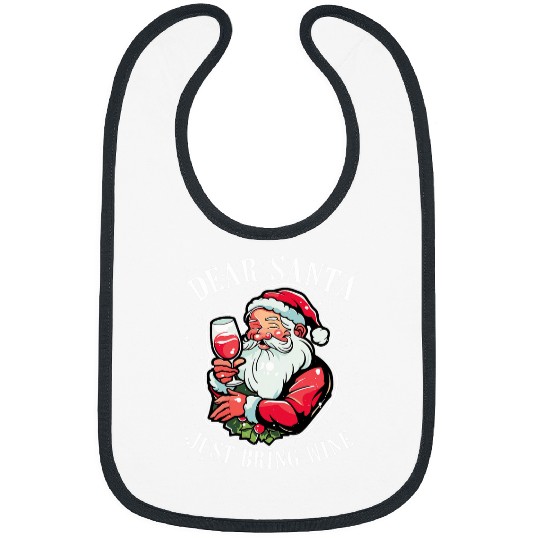 Wines Fun Christmas Cocktail Lover Happy Holidays xmass Drinking 1 8 Bibs
