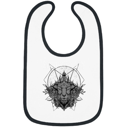 Coffee Fun Hail Satan I Occult Baphomet Bibs