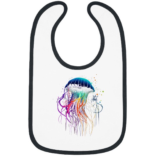 Jellyfish Ocean Animal Scubas Diving Jelly Fish 4 Bibs