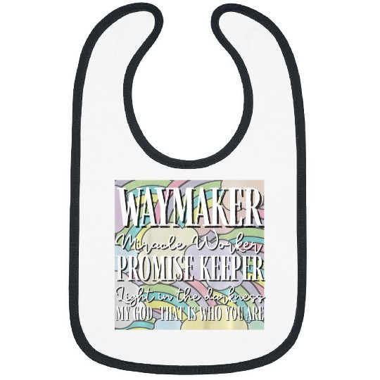Kids Kids Waymaker Miracle Worker Rainbow Christian 4 Bibs