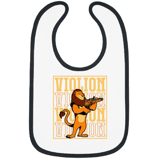 Lion Pet Violion Lion on the violin Bibs