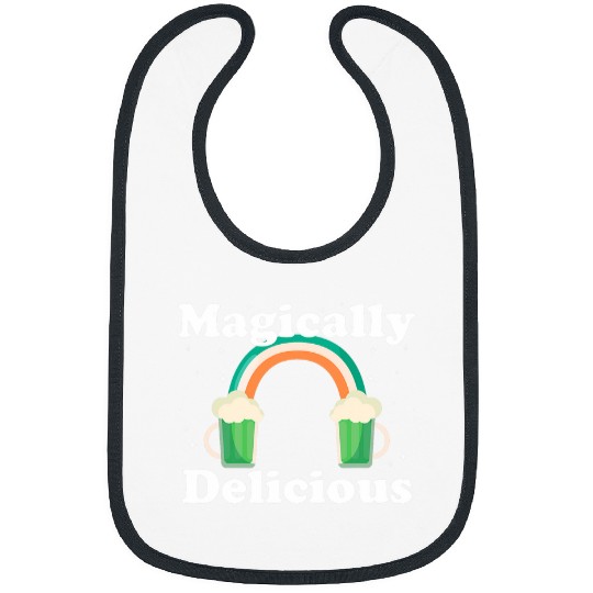 Beer Fun Saint Patricks MAGICALLY DELICIOUS Green Beer St Patty Bibs