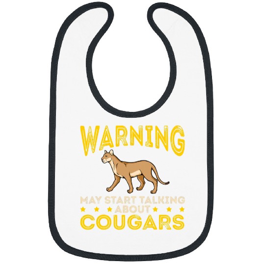 Lion Pet Cougar Mountain Lion Animal Cat Head Funny Cute Wildcat 038 Bibs