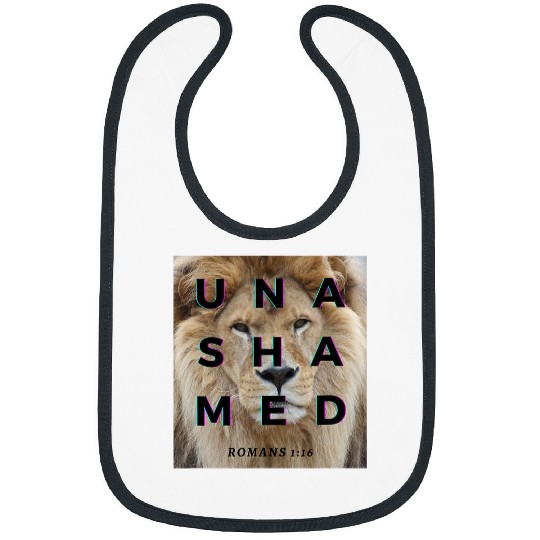 Lion Pet Unashamed 116 Lion of the Tribe of Judah Romans 116 Jesus Bibs