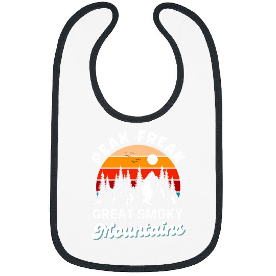 Funny Great Smoky Mountains Peak Freak Retro Nature Hiking Bibs