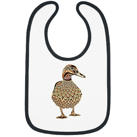 Duck Pet Mallard Duck Bird Lover Northwest Design Native Bibs