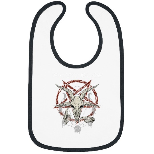 Coffee Fun Hail Satan I Occult Baphomet 3 Bibs