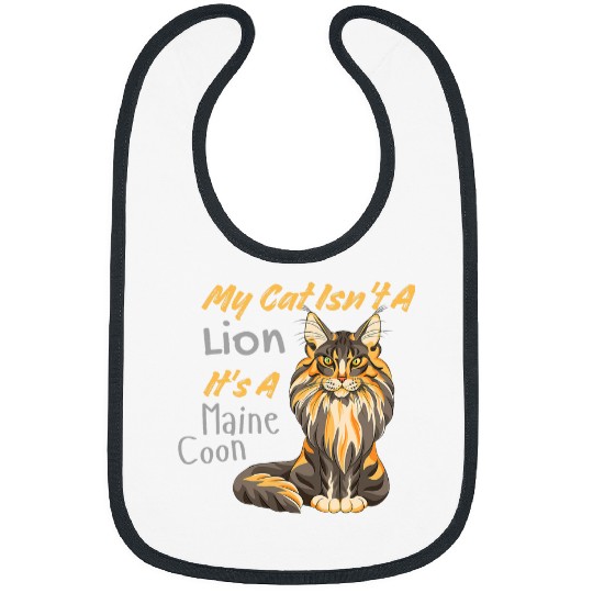Lion Pet My Cat Isn t A Lion It s A Maine Coon Bibs