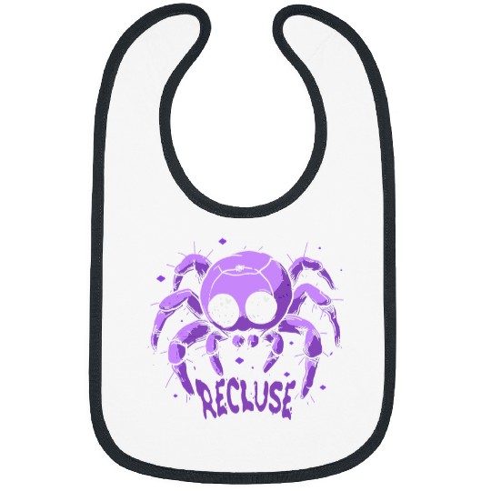 Recluse Pastel Goth Spider Shy Introvert Creepy Cute Kawaii Bibs