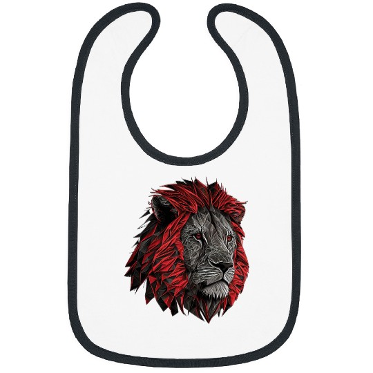 Lion Pet animal lovers animal print lion Bibs