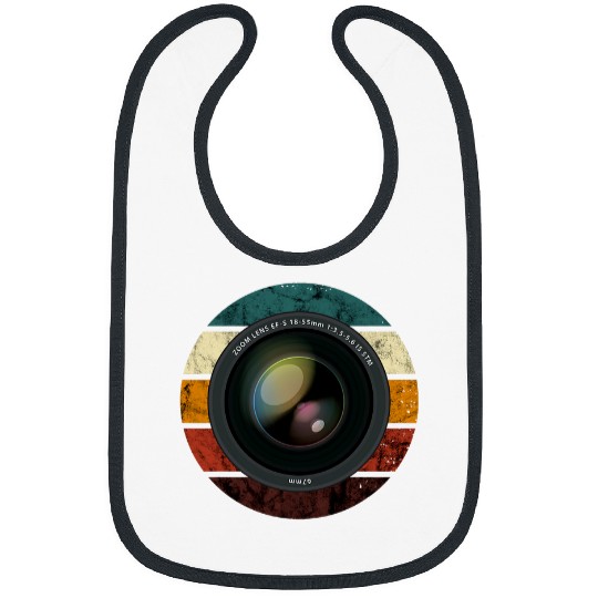 Retro Lens Camera vintages Photography Photographer Bibs
