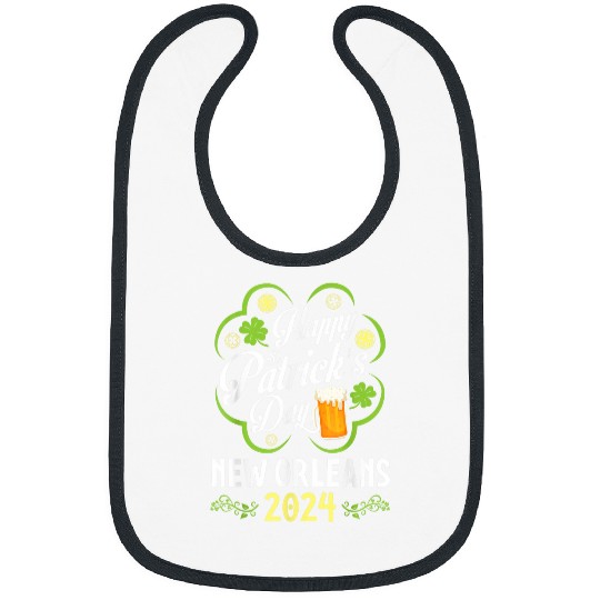 Beer Fun Gold Shamrocks Beer Happy St Patrick s Day New Orleans 0020 Bibs