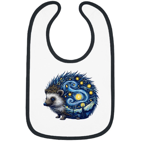 Hedgehog Pet Animal Van Gogh Hedgehog Bibs