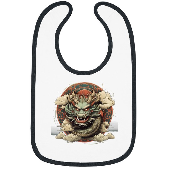 Dragon Pet Threatening japanese dragon 10 Bibs
