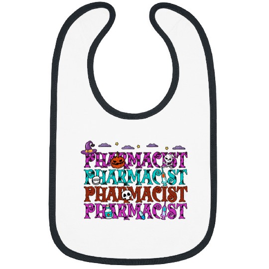 Discover Pharmacist Halloween Repeat Spooky Pharmacy Technician Bibs