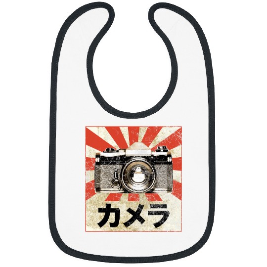 Retro Japanese Camera vintages Photography Japan Graphic Bibs