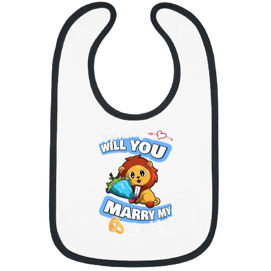 Lion Pet Wedding Offer Mommy Will You Marry My Daddy Bibs