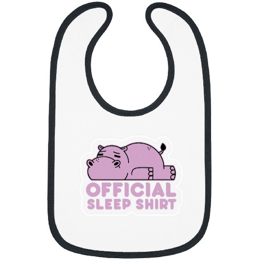 Hippo Pet Sleeping Hippo Lover Official Sleep Bibs