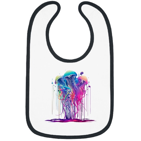 Jellyfish Ocean Animal Scubas Diving Jelly Fish 5 Bibs