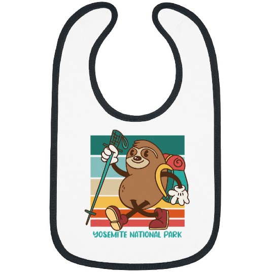 Sloth Pet Hiking Sloth Yosemite National Park Camping Adventure 1 Bibs